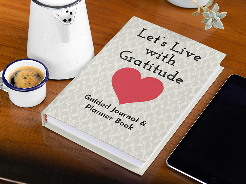 Let's live with Gratitude book cover for low content book