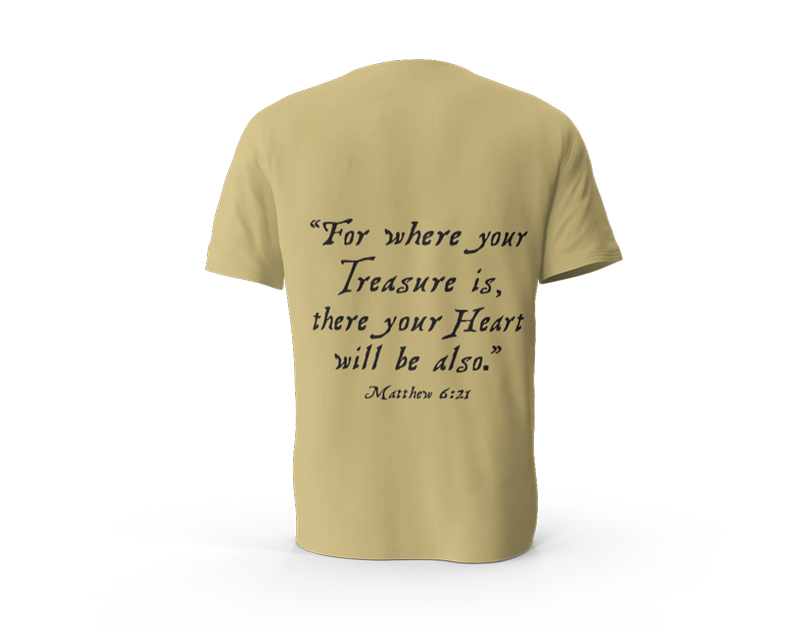 Treasure Map T-shirt for Treasure Camp theme at Wesleyan Woods Campground, Vassar, MI 