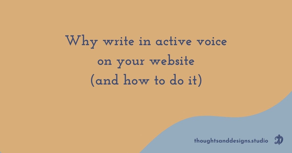 Why write in active voice on your website and how to do it