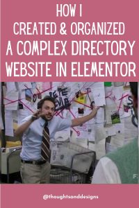 How I crated and organized a complex directory website in elementor